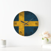 swedish flag große wanduhr (Zuhause)