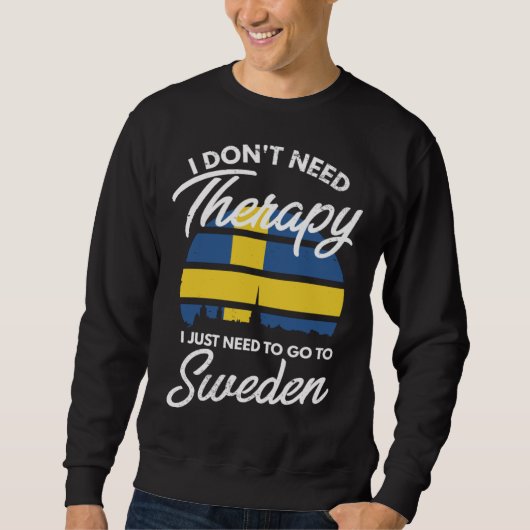 Swedish Flag I Sweden Flag I Vacation  I Sweden Sweatshirt (Vorderseite)