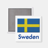Swedish Flag Magnet (Vorderseite/Rückseite)