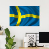 Swedish Flag Poster (Heimbüro)