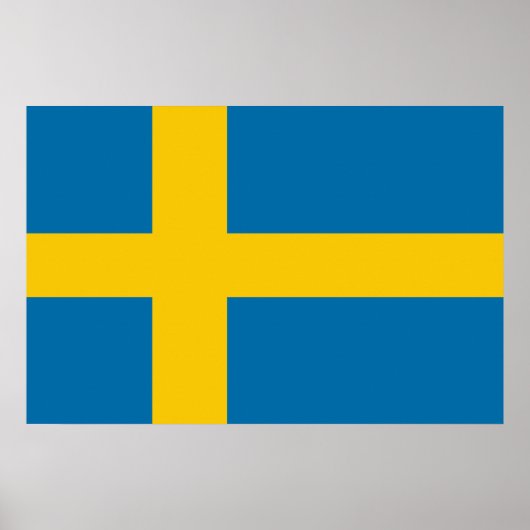Swedish Flag Poster (Vorne)