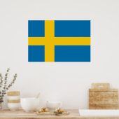 Swedish Flag Poster (Küche)