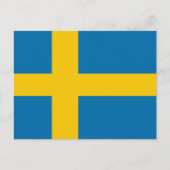 Swedish Flag Postkarte (Vorderseite)