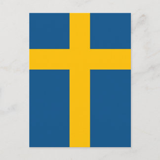 Swedish Flag Postkarte