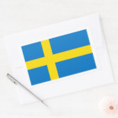 Swedish Flag Rechteckiger Aufkleber (Umschlag)