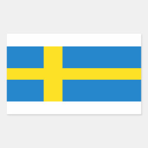 Swedish Flag Rechteckiger Aufkleber