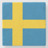 Swedish Flag Steinuntersetzer (Vorderseite)