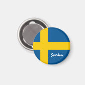 Swedish flag & Sweden holiday, travel /sport Magnet (Vorderseite/Rückseite)