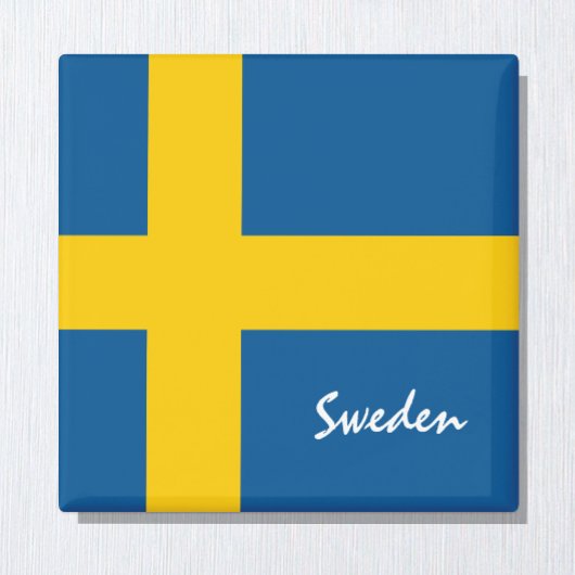 Swedish flag & Sweden holiday, travel /sport Magnet