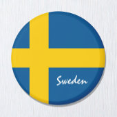 Swedish flag & Sweden holiday, travel /sport Magnet