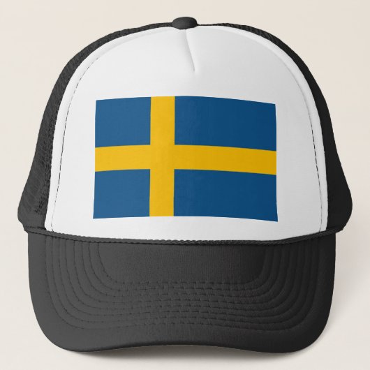 Swedish Flag Truckerkappe (Vorderseite)