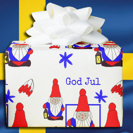 Swedish Gnome Christmas Geschenkpapier