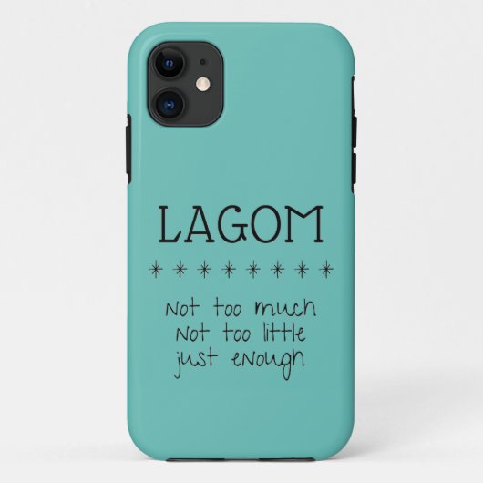 Swedish Lagom Phone Case (Rückseite)
