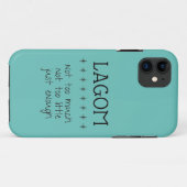 Swedish Lagom Phone Case (Rückseite (Horizontal))