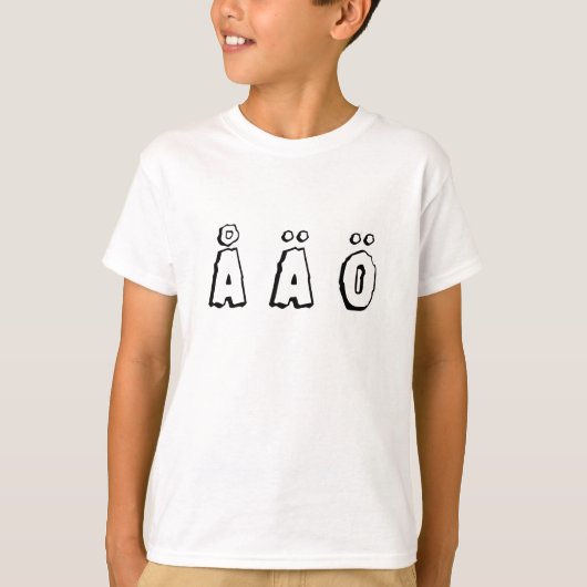 swedish letters ,(å ä ö) T-Shirt (Vorderseite)
