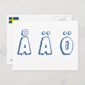 Swedish letters postkarte (Vorne/Hinten)