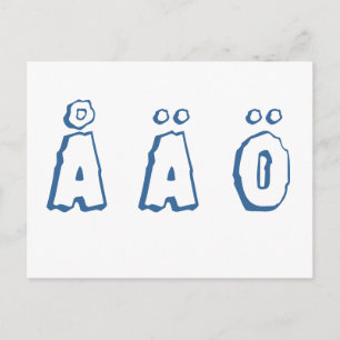 Swedish letters postkarte
