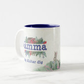 Swedish Mamma Jag älskar dig Two-Tone Coffee Tasse (Vorderseite Links)