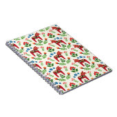 Swedish Red Dala Horses notebook Notizblock (Rechte Seite)