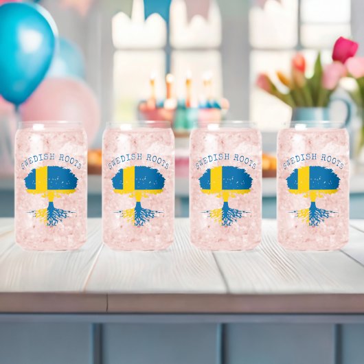 Swedish Roots Flag Can Glass Set Dosenglas (Insitu (Baby Party))