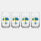 Swedish Roots Flag Can Glass Set Dosenglas (Vorderseite)
