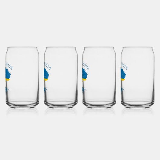 Swedish Roots Flag Can Glass Set Dosenglas (Links)