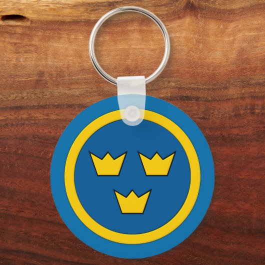Swedish Three Crowns Flygvapnet Schlüsselanhänger (Vorderseite)