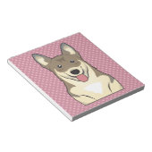 Swedish Vallhund Cartoon Notizblock (angewinkelt)