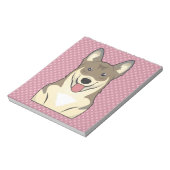 Swedish Vallhund Cartoon Notizblock (Rotiert)