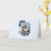 Swedish Vallhund Karte (Gelbe Blume)