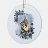 Swedish Vallhund Keramik Ornament (Links)