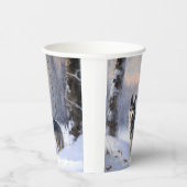 Swedish Vallhund Let It Snow Christmas Pappbecher (Rechts)