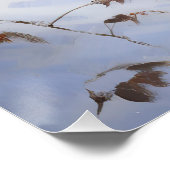 Swedish Vallhund Let It Snow Christmas Poster (Ecke)