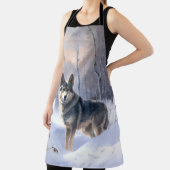 Swedish Vallhund Let It Snow Christmas Schürze (InSitu)