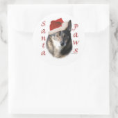 Swedish Vallhund Santa Paws - Aufkleber (Tasche)