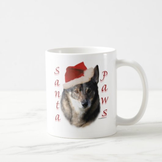 Swedish Vallhund Santa Paws Kaffeetasse (Rechts)