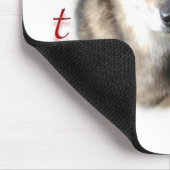 Swedish Vallhund Santa Paws Mousepad (Ecke)