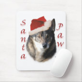 Swedish Vallhund Santa Paws Mousepad (Mit Mouse)