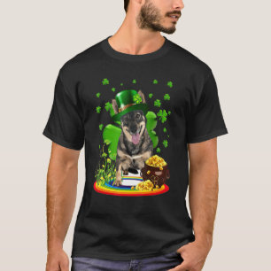 Swedish Vallhund St Patricks Day Irish Kleeblatt D T-Shirt