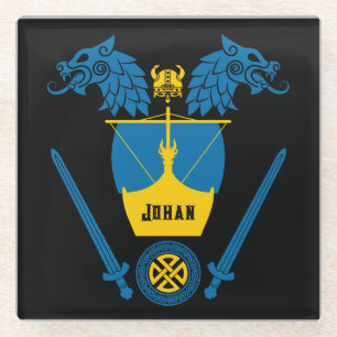 Swedish Viking Glasuntersetzer