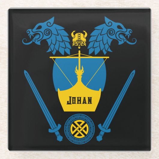 Swedish Viking Glasuntersetzer (Vorderseite)