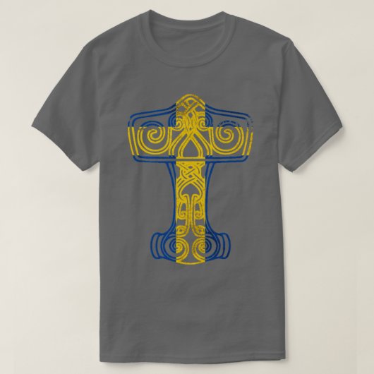 Swedish Viking Hammer T-Shirt (Design vorne)