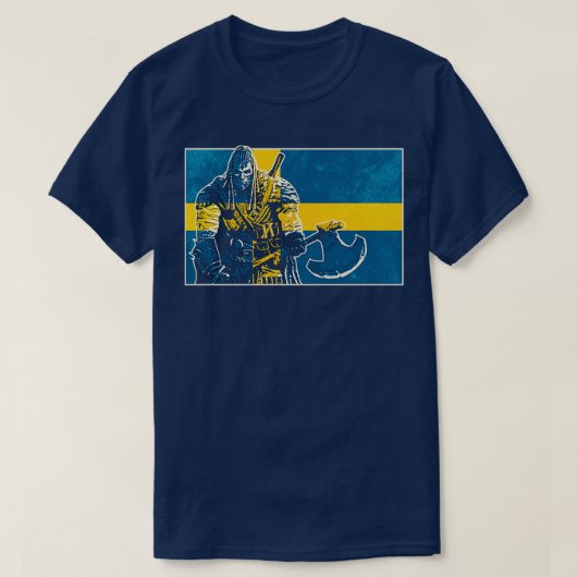 Swedish Viking Warrior 1 T-Shirt (Design vorne)