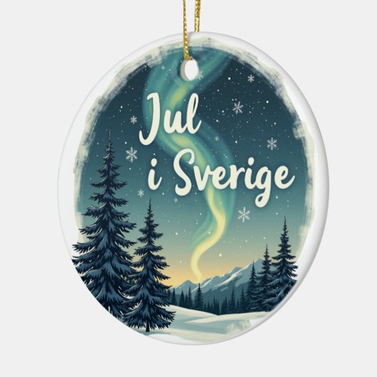 Swedish Winter Magic "Jul i Sverige" Keramik Ornament (Links)