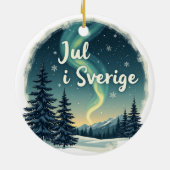 Swedish Winter Magic "Jul i Sverige" Keramik Ornament (Hinten)