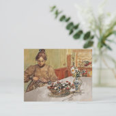 Swedish Woman Peeling Apples  Karte (Stehend Vorderseite)