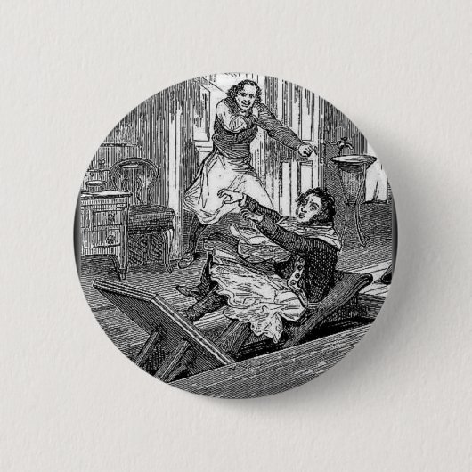Sweeney Todd-Friseurstuhl-Penny Dreadful Button (Vorderseite)
