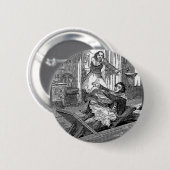 Sweeney Todd-Friseurstuhl-Penny Dreadful Button (Vorne & Hinten)