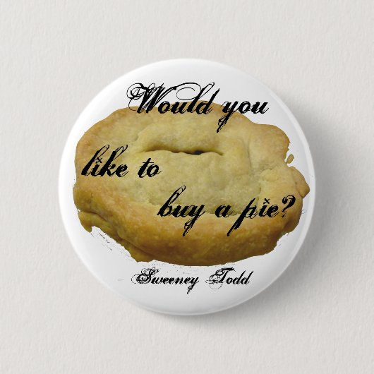 Sweeney Todd Torte Button (Vorderseite)