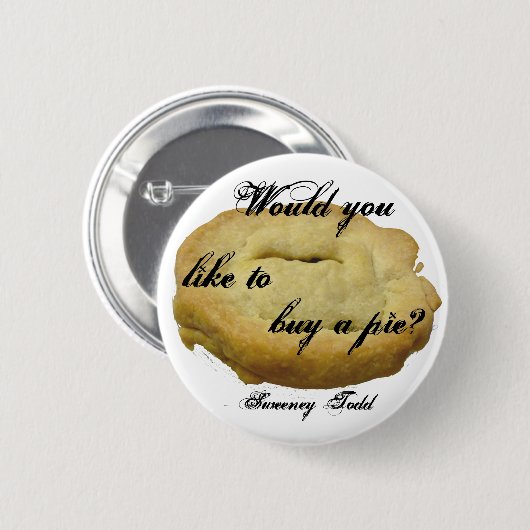 Sweeney Todd Torte Button (Vorne & Hinten)